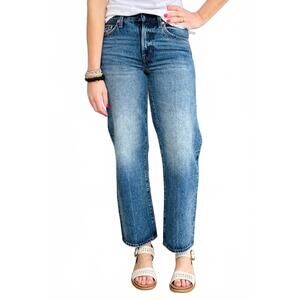 pistola Mid rise Straight Leg Lexi Jeans in Medium Blue